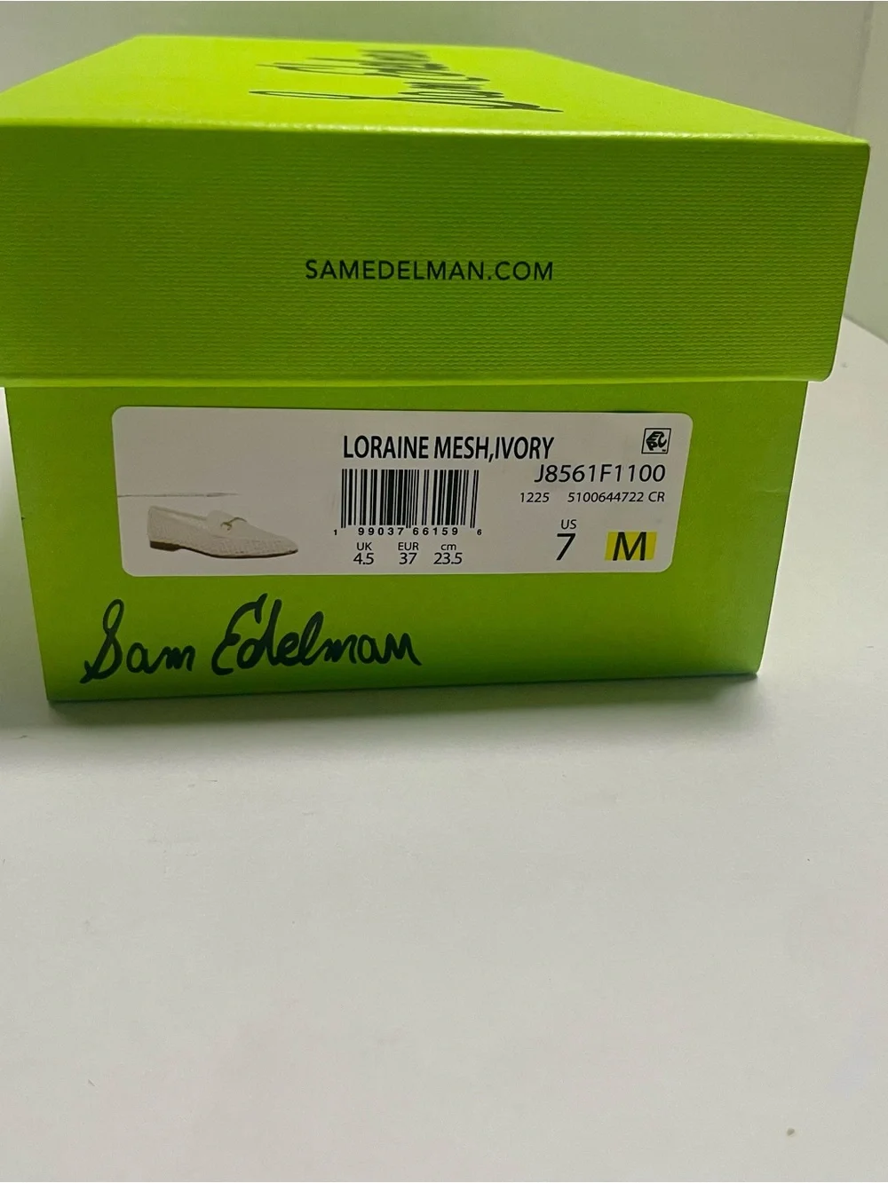 Sam Edelman Loraine Mesh Bit Loafers Ivory Women’s Size 7M